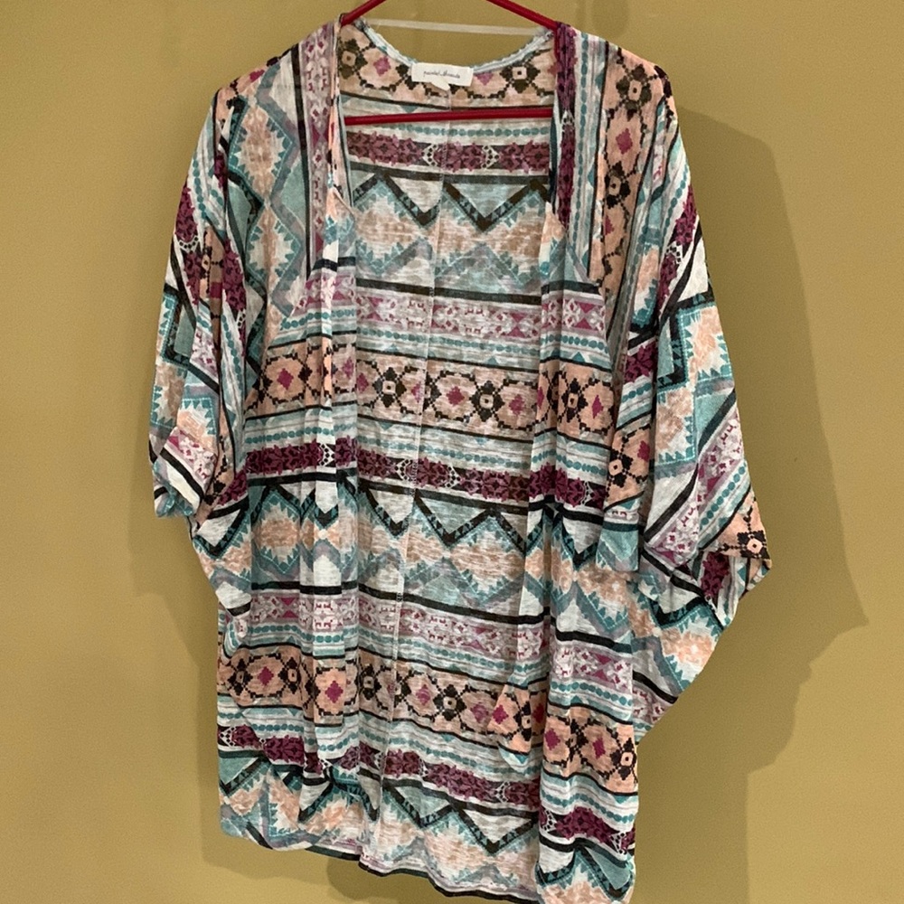 Painted Threads Open Front Cardigan